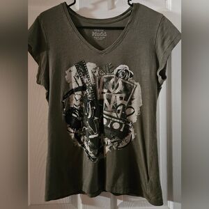 Mudd Capped Sleeve Tee